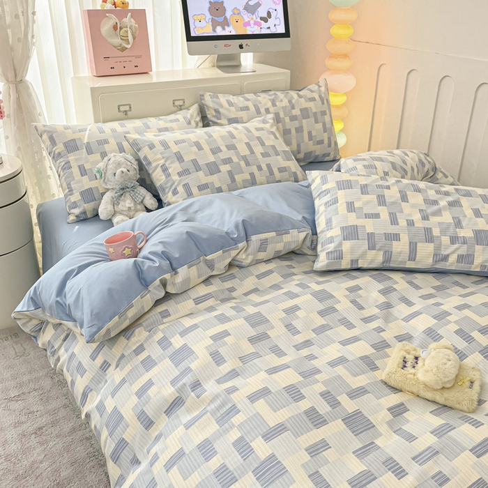 91家纺网 家纺一手货源 找家纺 晨希家居 2025新款全棉卡通印花简约款单被套-子影