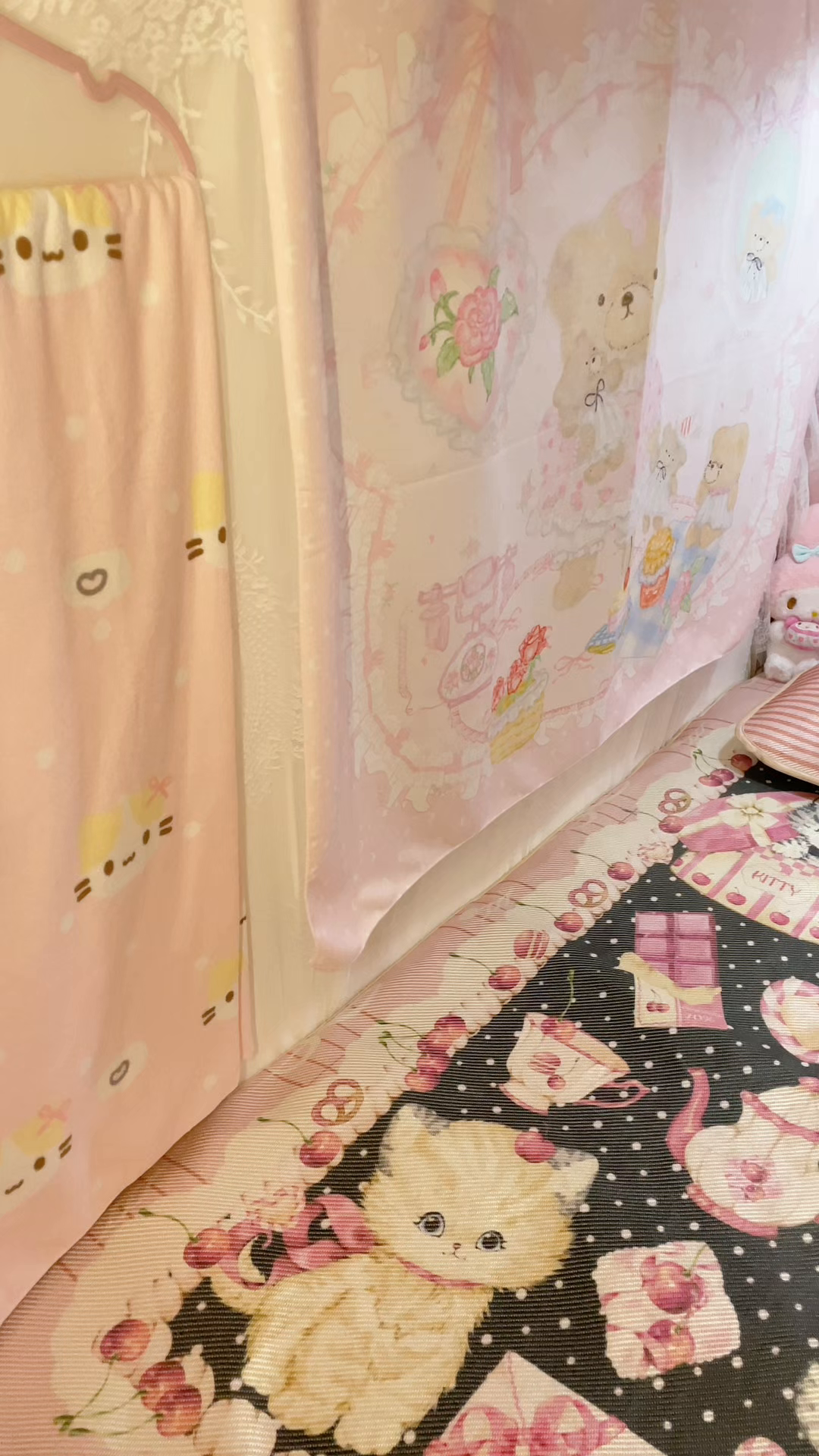 91家纺网 家纺一手货源 找家纺 （总）花沐家居 2025新款萌系卡通数码冰虅席凉席席子