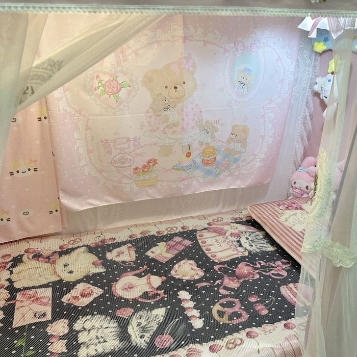 91家纺网 家纺一手货源 找家纺 （总）花沐家居 2025新款萌系卡通数码冰虅席凉席席子