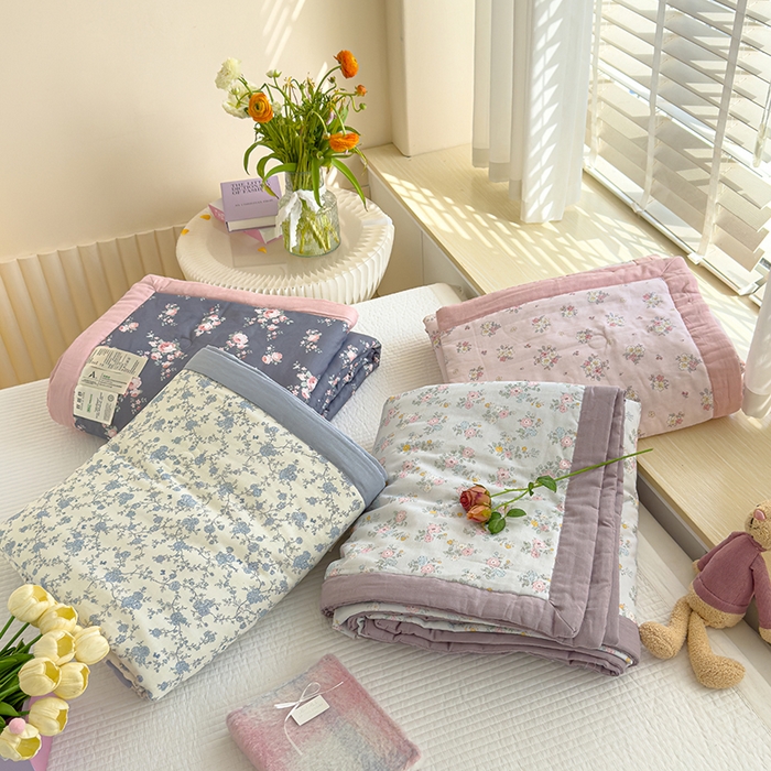 91家纺网 家纺一手货源 找家纺 （总）睡棉坊 2025新款全棉有氧双层纱夏凉被空调被百分百纯棉被芯被子