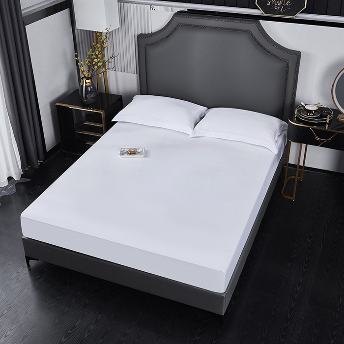 91家纺网 家纺一手货源 找家纺 （总）罗菲尼酒店用品 2025新款全棉高支高密贡缎喷气酒店单床笠