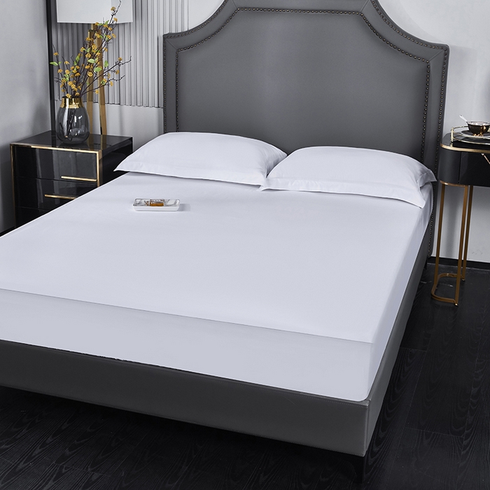 91家纺网 家纺一手货源 找家纺 （总）罗菲尼酒店用品 2025新款全棉高支高密贡缎喷气酒店单床笠