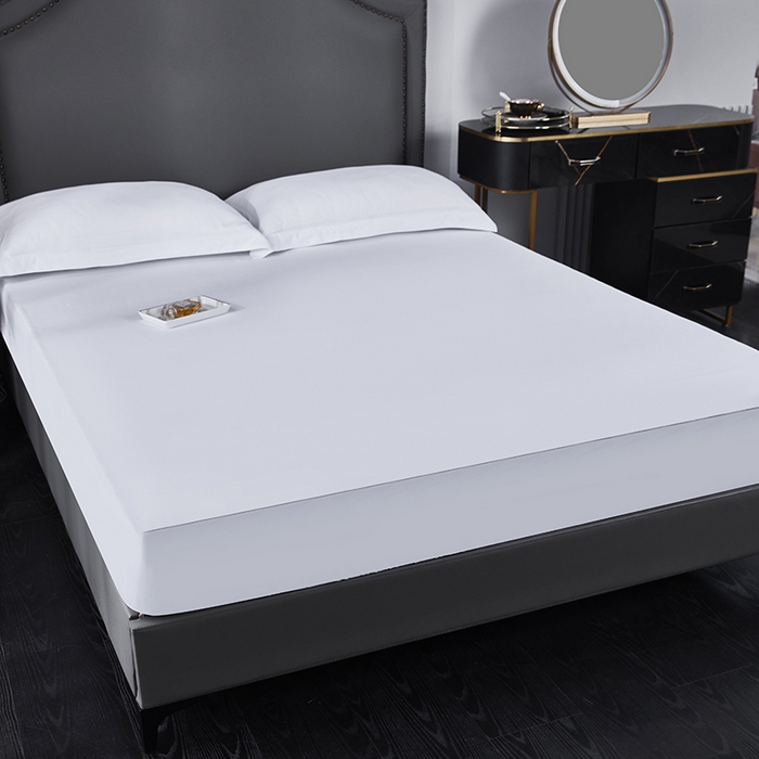 91家纺网 家纺一手货源 找家纺 （总）罗菲尼酒店用品 2025新款全棉高支高密贡缎喷气酒店单床笠