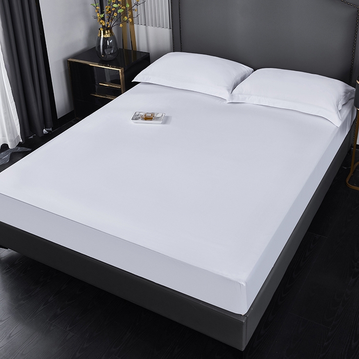 91家纺网 家纺一手货源 找家纺 （总）罗菲尼酒店用品 2025新款全棉高支高密贡缎喷气酒店单床笠