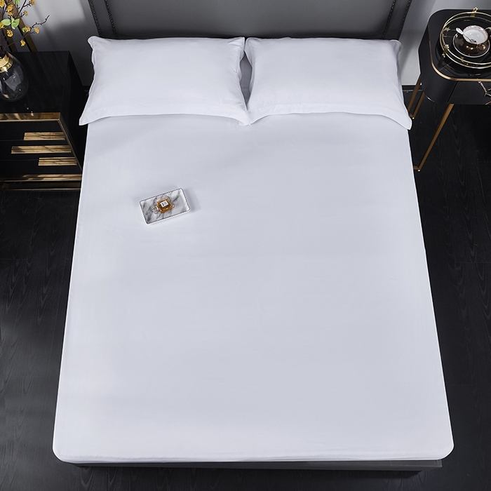 91家纺网 家纺一手货源 找家纺 （总）罗菲尼酒店用品 2025新款全棉高支高密贡缎喷气酒店单床笠