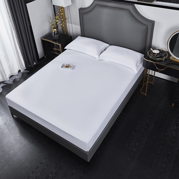 91家纺网 家纺一手货源 找家纺 （总）罗菲尼酒店用品 2025新款全棉高支高密贡缎喷气酒店单床笠