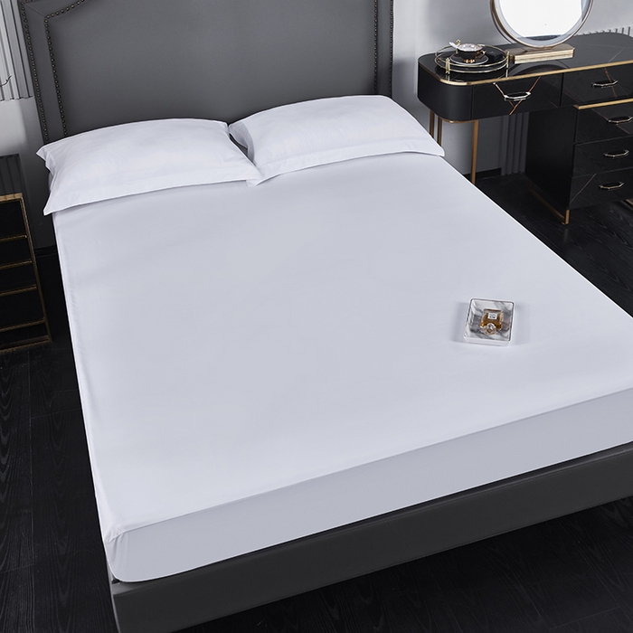 91家纺网 家纺一手货源 找家纺 （总）罗菲尼酒店用品 2025新款全棉高支高密贡缎喷气酒店单床笠