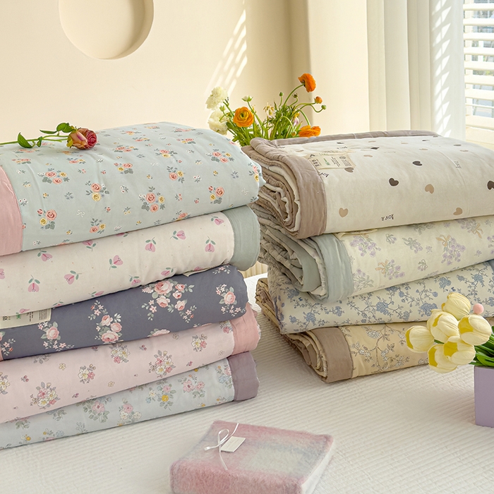 睡棉坊 2025新款全棉有氧双层纱夏凉被空调被百分百纯棉被芯被子 叠拍图带礼盒包装