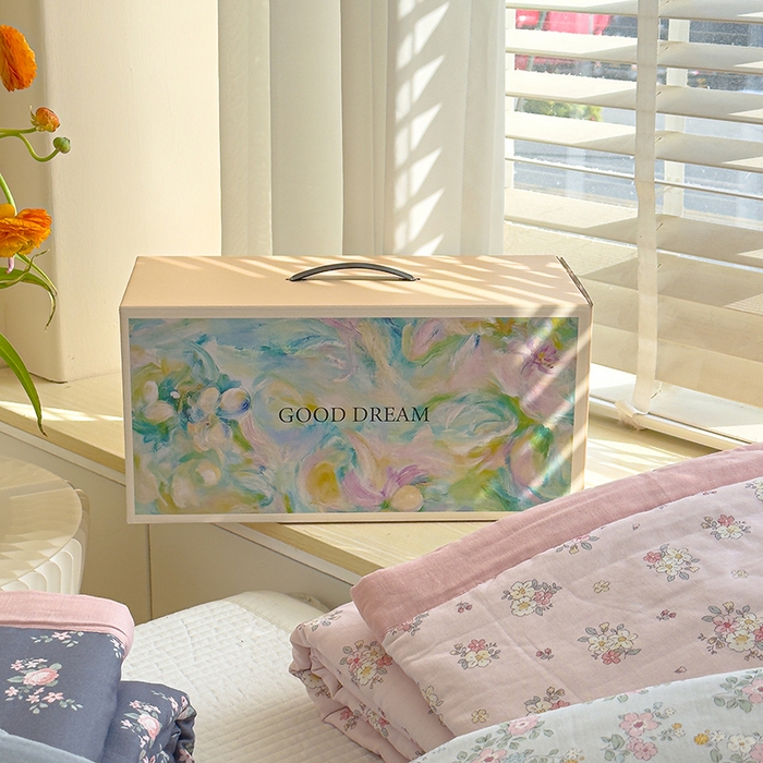 91家纺网 家纺一手货源 找家纺 睡棉坊 2025新款全棉有氧双层纱夏凉被空调被百分百纯棉被芯被子 叠拍图带礼盒包装