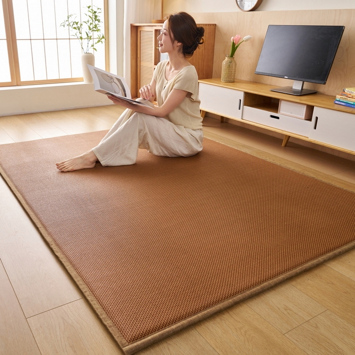 91家纺网 家纺一手货源 找家纺 畅畅家纺 2025新款多功能亲肤舒适凉感冰藤床垫藤席地垫（厚度1.5cm） 节节高