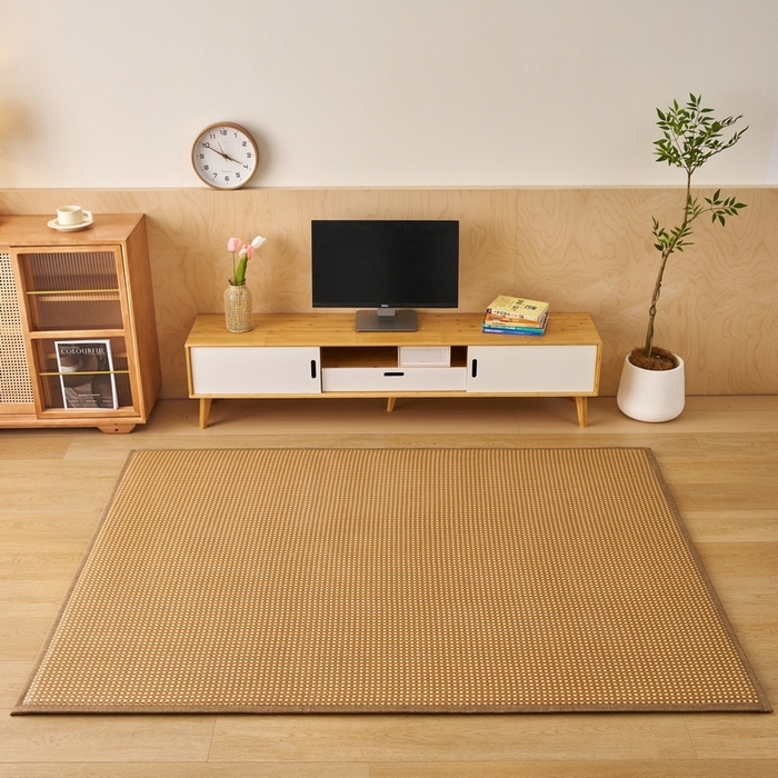 91家纺网 家纺一手货源 找家纺 畅畅家纺 2025新款多功能亲肤舒适凉感冰藤床垫藤席地垫（厚度1.5cm） 玉小格