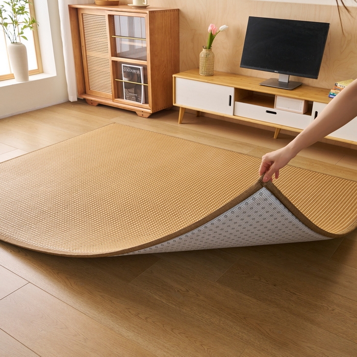 91家纺网 家纺一手货源 找家纺 畅畅家纺 2025新款多功能亲肤舒适凉感冰藤床垫藤席地垫（厚度1.5cm） 玉小格