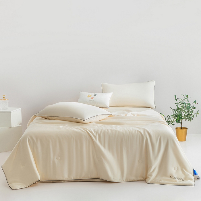 91家纺网 家纺一手货源 找家纺 桂雅居 2025新款100支奥地利进口莱赛尔夏被被子被芯 白百合