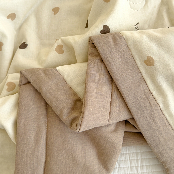 91家纺网 家纺一手货源 找家纺 睡棉坊 2025新款全棉有氧双层纱夏凉被空调被百分百纯棉被芯被子 米亚