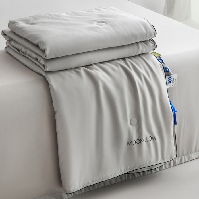 91家纺网 家纺一手货源 找家纺 桂雅居 2025新款100支奥地利进口莱赛尔夏被被子被芯 冰川灰