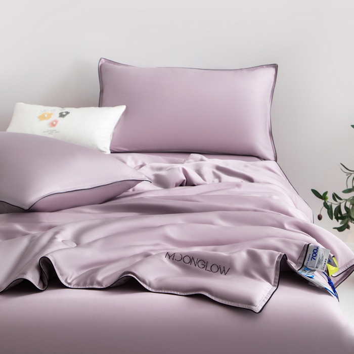 91家纺网 家纺一手货源 找家纺 桂雅居 2025新款100支奥地利进口莱赛尔夏被被子被芯 皓月紫