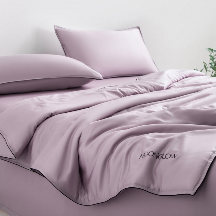 91家纺网 家纺一手货源 找家纺 桂雅居 2025新款100支奥地利进口莱赛尔夏被被子被芯 皓月紫