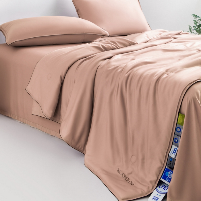 91家纺网 家纺一手货源 找家纺 桂雅居 2025新款100支奥地利进口莱赛尔夏被被子被芯 玫瑰粉