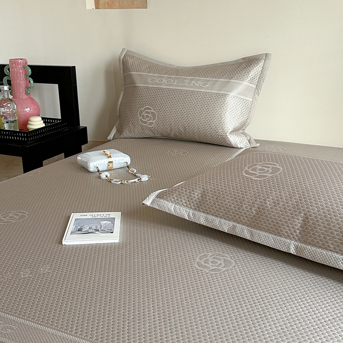 91家纺网 家纺一手货源 找家纺 凉百百 2025新款3D豆豆凉席系列-瑰夏 瑰夏-香槟