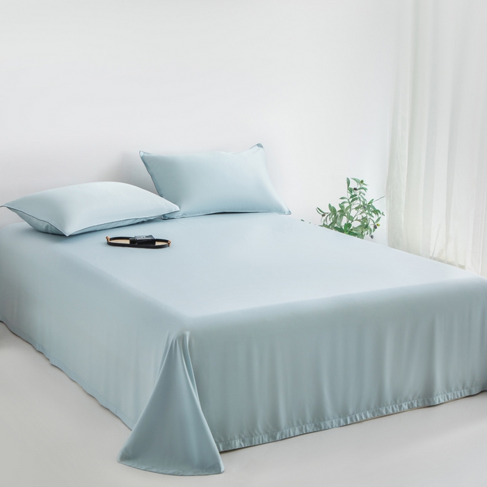 91家纺网 家纺一手货源 找家纺 桂雅居 2025新款100支奥地利进口莱赛尔夏被被子被芯 天空蓝