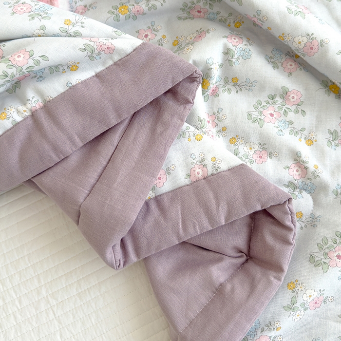 91家纺网 家纺一手货源 找家纺 睡棉坊 2025新款全棉有氧双层纱夏凉被空调被百分百纯棉被芯被子 汐语