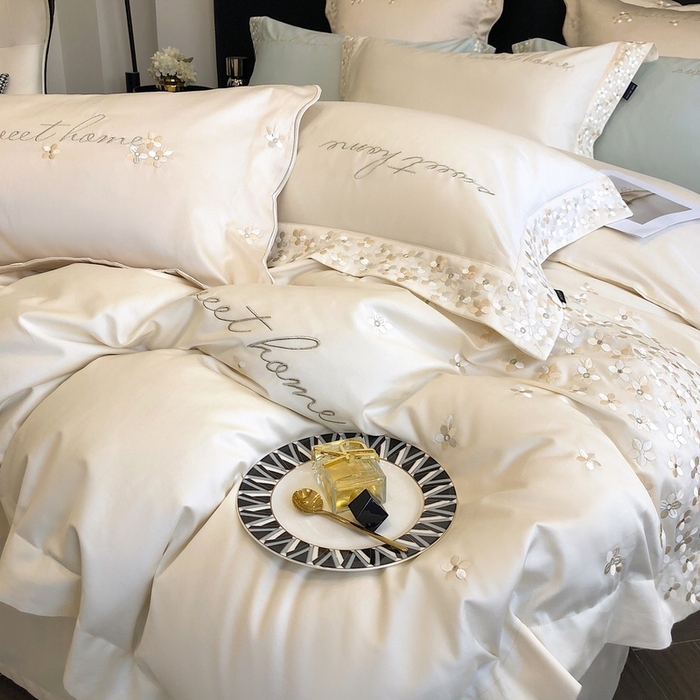 91家纺网 家纺一手货源 找家纺 （总）卡姿家纺 2025新款100支全棉纯棉高端定制四件套—伊莎贝拉