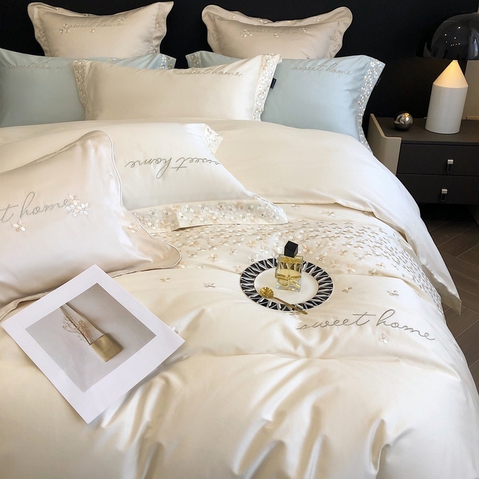 91家纺网 家纺一手货源 找家纺 （总）卡姿家纺 2025新款100支全棉纯棉高端定制四件套—伊莎贝拉