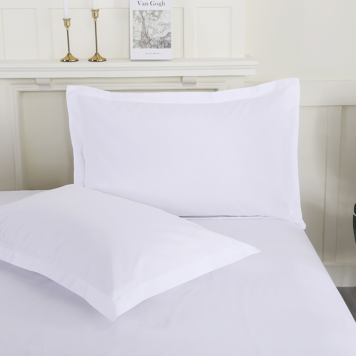 91家纺网 家纺一手货源 找家纺 （总）三俏家纺 2025年酒店布草 磨毛高仿棉星级酒店宾馆民宿磨毛纯白三件套四件套100克平纹款