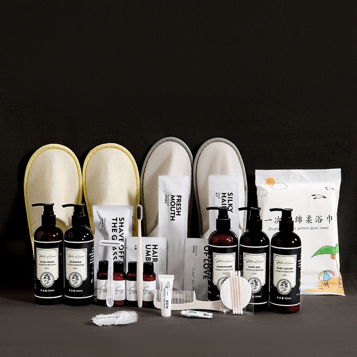 中乾酒店布草2025新款五星级酒店专用日用品系列 一次性三件套  100/件