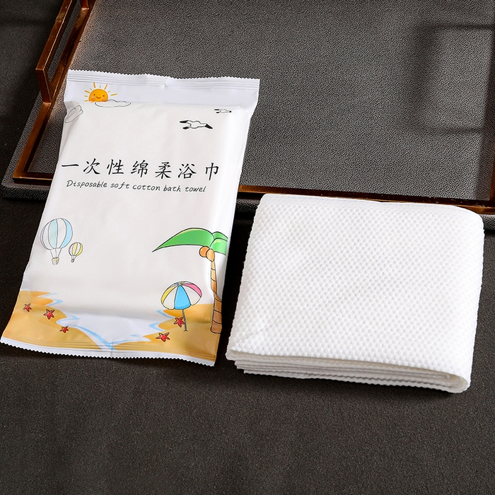 中乾酒店布草2025新款五星级酒店专用日用品系列 一次性毛巾浴巾  100/件