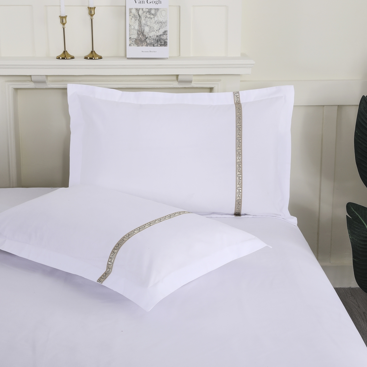 91家纺网 家纺一手货源 找家纺 三俏家纺 2025年酒店布草 磨毛高仿棉星级酒店宾馆民宿磨毛纯白三件套四件套100克平纹款 复古灰