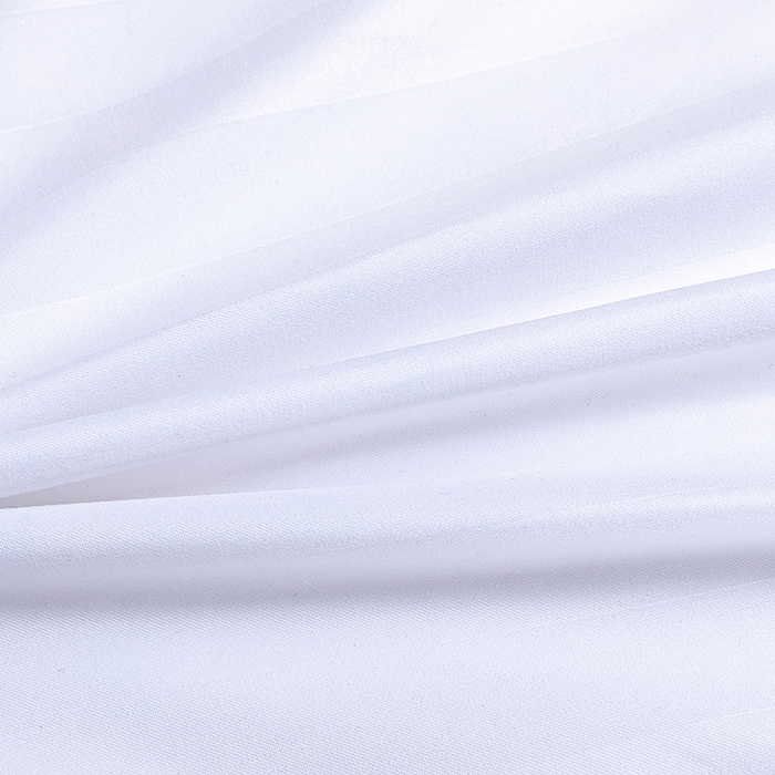 91家纺网 家纺一手货源 找家纺 三俏家纺 2025年酒店布草 140g磨毛高仿棉星级酒店宾馆民宿磨毛纯白三件套四件套纯白缎条四件套 100克平纹