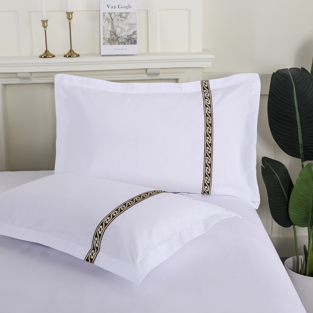 91家纺网 家纺一手货源 找家纺 三俏家纺 2025年酒店布草 磨毛高仿棉星级酒店宾馆民宿磨毛纯白三件套四件套100克平纹款 高级咖