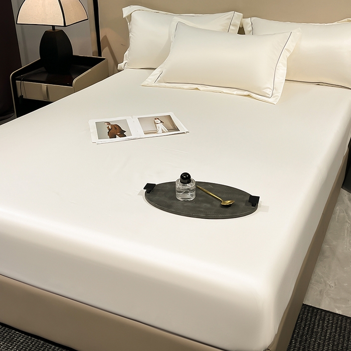 91家纺网 家纺一手货源 找家纺 露梦家纺 2025外贸内销跨境电商亚马逊速卖通单床笠三件套欧美尺寸多多跨境平台TEMU SHEIN笠高30cm 极简-本白