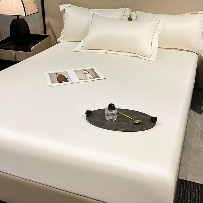 91家纺网 家纺一手货源 找家纺 露梦家纺 2025外贸内销跨境电商亚马逊速卖通单床笠三件套欧美尺寸多多跨境平台TEMU SHEIN笠高30cm 极简-本白