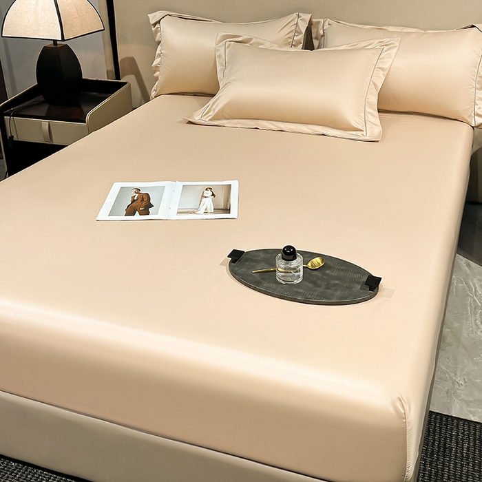 91家纺网 家纺一手货源 找家纺 露梦家纺 2025外贸内销跨境电商亚马逊速卖通单床笠三件套欧美尺寸多多跨境平台TEMU SHEIN笠高30cm 极简-卡其