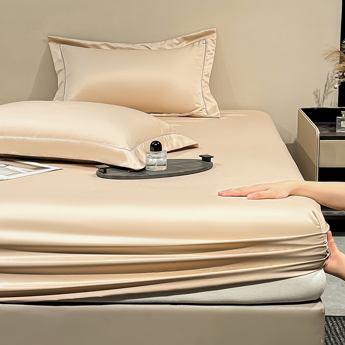 91家纺网 家纺一手货源 找家纺 露梦家纺 2025外贸内销跨境电商亚马逊速卖通单床笠三件套欧美尺寸多多跨境平台TEMU SHEIN笠高30cm 极简-卡其