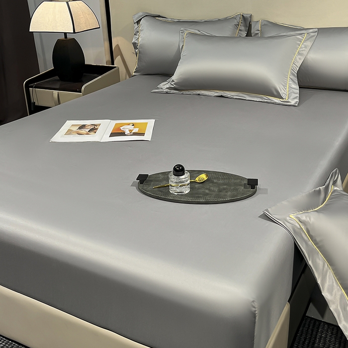 91家纺网 家纺一手货源 找家纺 露梦家纺 2025外贸内销跨境电商亚马逊速卖通单床笠三件套欧美尺寸多多跨境平台TEMU SHEIN笠高30cm 极简-深灰