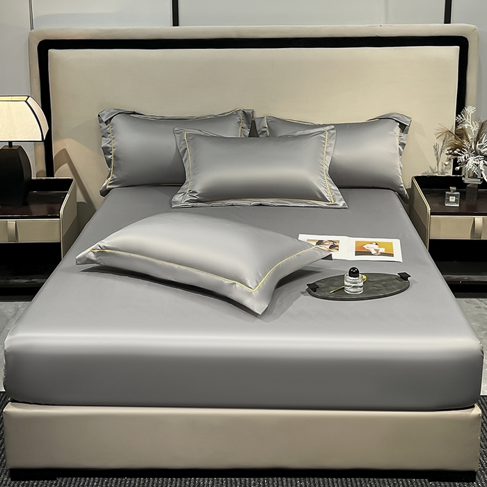 91家纺网 家纺一手货源 找家纺 露梦家纺 2025外贸内销跨境电商亚马逊速卖通单床笠三件套欧美尺寸多多跨境平台TEMU SHEIN笠高30cm 极简-深灰