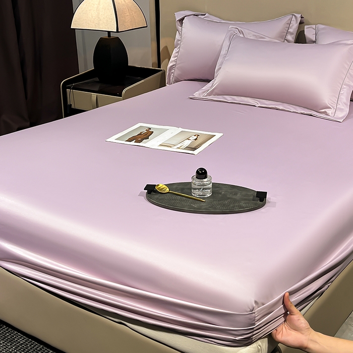 91家纺网 家纺一手货源 找家纺 露梦家纺 2025外贸内销跨境电商亚马逊速卖通单床笠三件套欧美尺寸多多跨境平台TEMU SHEIN笠高30cm 极简-香紫