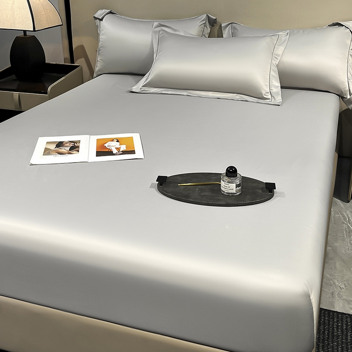 91家纺网 家纺一手货源 找家纺 露梦家纺 2025外贸内销跨境电商亚马逊速卖通单床笠三件套欧美尺寸多多跨境平台TEMU SHEIN笠高30cm 极简-浅灰