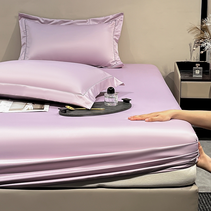 91家纺网 家纺一手货源 找家纺 露梦家纺 2025外贸内销跨境电商亚马逊速卖通单床笠三件套欧美尺寸多多跨境平台TEMU SHEIN笠高30cm 极简-香紫