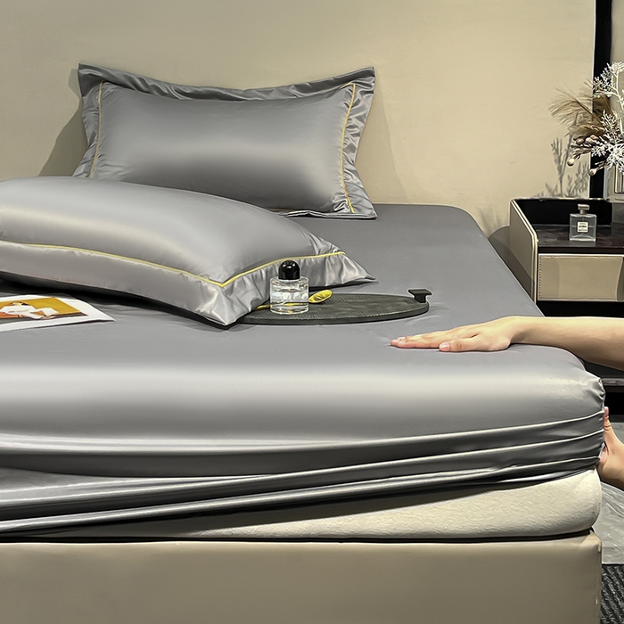 91家纺网 家纺一手货源 找家纺 露梦家纺 2025外贸内销跨境电商亚马逊速卖通单床笠三件套欧美尺寸多多跨境平台TEMU SHEIN笠高30cm 极简-深灰