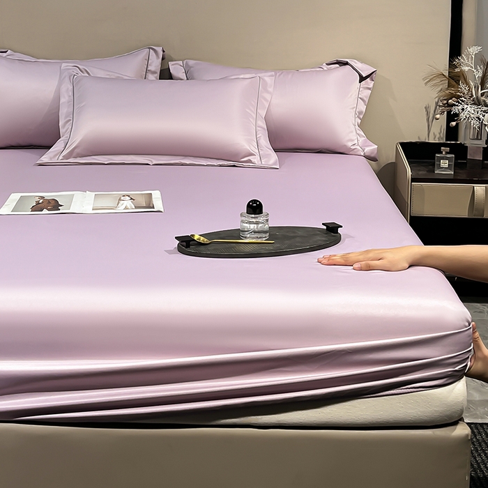 91家纺网 家纺一手货源 找家纺 露梦家纺 2025外贸内销跨境电商亚马逊速卖通单床笠三件套欧美尺寸多多跨境平台TEMU SHEIN笠高30cm 极简-香紫