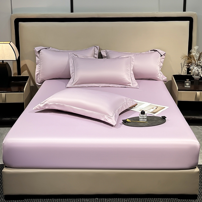 91家纺网 家纺一手货源 找家纺 露梦家纺 2025外贸内销跨境电商亚马逊速卖通单床笠三件套欧美尺寸多多跨境平台TEMU SHEIN笠高30cm 极简-香紫