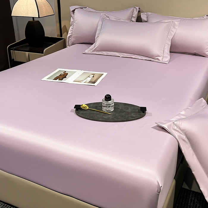 91家纺网 家纺一手货源 找家纺 露梦家纺 2025外贸内销跨境电商亚马逊速卖通单床笠三件套欧美尺寸多多跨境平台TEMU SHEIN笠高30cm 极简-香紫