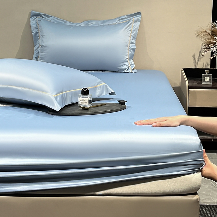 91家纺网 家纺一手货源 找家纺 露梦家纺 2025外贸内销跨境电商亚马逊速卖通单床笠三件套欧美尺寸多多跨境平台TEMU SHEIN笠高30cm 极简-海青