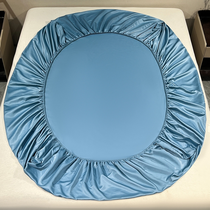 91家纺网 家纺一手货源 找家纺 露梦家纺 2025外贸内销跨境电商亚马逊速卖通单床笠三件套欧美尺寸多多跨境平台TEMU SHEIN笠高30cm 极简-冰蓝