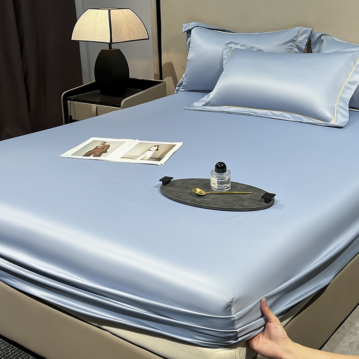 91家纺网 家纺一手货源 找家纺 露梦家纺 2025外贸内销跨境电商亚马逊速卖通单床笠三件套欧美尺寸多多跨境平台TEMU SHEIN笠高30cm 极简-海青