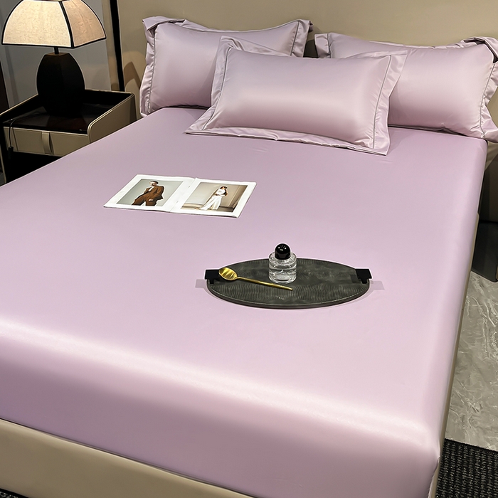 91家纺网 家纺一手货源 找家纺 露梦家纺 2025外贸内销跨境电商亚马逊速卖通单床笠三件套欧美尺寸多多跨境平台TEMU SHEIN笠高30cm 极简-香紫